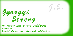 gyorgyi streng business card